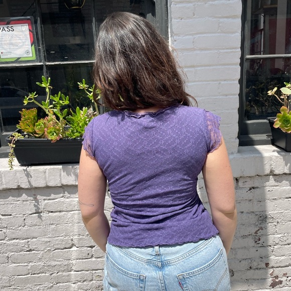 Y2K purple style and co blouse - Picture 3 of 5